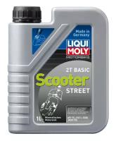 LiquiMoly Motorbike 2T Basic Scooter Street (1L)_масло моторн.! для скутеров мин. API TC, JASO FB LIQUI MOLY / арт. 1619 - (1 шт)