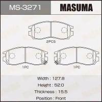 Колодки тормозные дисковые Masuma MS-3271