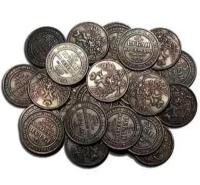 Монеты ОПТом купить 3 рубля на серебро 1828-1845 всего 10 копии монет арт. 11-1422
