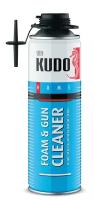 Очиститель монтажной пены kudo foam&gun cleaner, 650 мл
