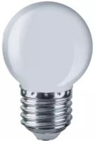 Светодиодная лампа Navigator NLL-G45-1 E 27 1 Вт белый шар