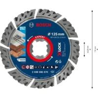 Алмазный отрезной диск EXPERT MultiMaterial - Диск отрезной 125мм 2608900670 – Bosch Power Tools – 4059952540054