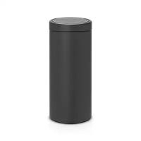 Бак мусорный 30 л Brabantia Touch Bin New графитовый с эффектом минерального напыления