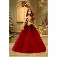 Кукла Barbie 2016 Holiday (Барби Праздничная 2016 в красном наряде)