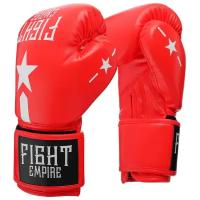 FIGHT EMPIRE Перчатки боксёрские FIGHT EMPIRE, 14 унций, цвет красный
