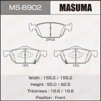 Колодки тормозные дисковые Masuma MS-8902