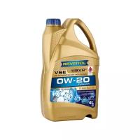 Моторное масло Ravenol VSE 0W-20 синтетическое 4 л