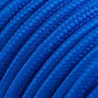 Провод круглый матерчатый синий 2х0,75 мм2 (бухта 100м)