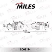 Приводной вал в сборе kia spectra прав. Miles GC02154