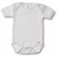 Боди для малышей 3-6 мес. с коротким рукавом White w/PP Dots