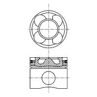 NURAL 87-425606-00 поршень двс Opel (Опель) Astra (Астра) 1.3cdti 16v z13dth =69.6 2x1.5x2 +0.40 05