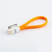 USB Дата-кабель на магните для Apple 30 pin, оранжевый, коробка