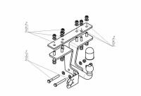 Фаркоп для nissan pathfinder 2005-2014, внедорожник (без электрики) motodor.91407-a