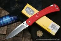 Складной нож Buck 110 Slim Select (420HC, рукоять красный нейлон) B0110RDS2