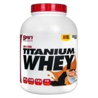 SAN 100% Pure Titanium Whey, 2240-2310 г, Strawberry / Клубника, 2273 г