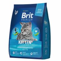 Сухой корм для котят Brit Premium Cat Kitten, с курицей, 2 кг