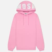 Женская толстовка MSGM Oversized Maxilogo Hoodie розовый, Размер L