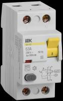 MDV12-2-063-300 Выключатель дифференциального тока IEK ВД1-63S 2П 63А 300мА тип ACS, селективный