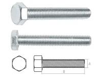 Болт М20х100 мм шестигр., цинк, кл.пр. 5.8, DIN 933 (5 кг) STARFIX (SMV1-27553-5)