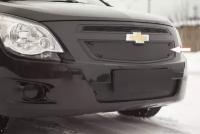 Зимняя заглушка решетки радиатора Chevrolet Cobalt 2013+ (седан) | шагрень