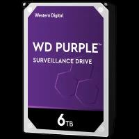 Жесткий диск HDD Western Digital Purple WD60EJRX/SATA III/6 TB 5400об/мин/Скорость чтения 175МБайт/с Скорость записи