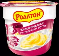 Упаковка 24 штуки Пюре картофельное Роллтон сливочный вкус (стак) 40г