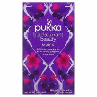 Pukka Herbs, Blackcurrant Beauty, органический чай с черной смородиной, без кофеина, 20 пакетиков с фруктовым чаем, 38 г (1,34 унции)