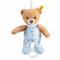 Мягкая игрушка Steiff Sleep Well Bear Music Box blue (Штайф Мишка Крепкий сон с музыкальной шкатулкой голубой 20 см)