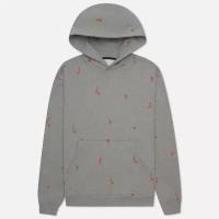 Мужская толстовка Jordan Essentials Jumpman AOP Fleece Hoodie серый, Размер S