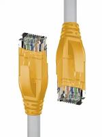 Сетевой кабель 4PH UTP cat.5e 24AWG RJ45 T568B 0.5m Grey-Yellow 4PH-R90022