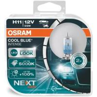 Лампа автомобильная Osram Cool Blue Intense (NextGen) H11 55W PGJ19-2+100% 5000K 12V, евробокс, 2шт