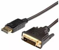 Кабель-переходник Atcom Кабель-переходник DisplayPort<->DVI-D Dual Link Atcom AT9504, черный (1.8м) (ret)