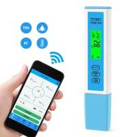 Измеритель качества воды 4в1 EC/TDS/температура/влажность, подключение к смартфону через Bluetooth