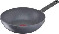 Сковорода ВОК (WOK) Tefal Natural ON G2801902 круглая 28см ручка несъемная (без крышки) серый (21001