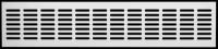 Решетка переточная алюминиевая с покрытием полимерной эмалью 480x80 4808DP Al Белая