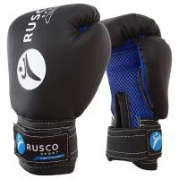 Перчатки боксерские RUSCO SPORT детские кож.зам. 6 Oz черные