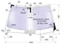 Стекло Лобовое Атермальное + Дд Lexus Gs300/350/430/460 05-12 (Solar-X Защита От Ультрафиолета) XYG арт. SOLAR-GS-05-L LFW/X