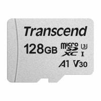 Transcend Карта памяти Transcend TS128GUSD300S-A microSDXC 128Gb class 10 UHS-I U3 V30 A1 45/95MB/s + SD адаптер