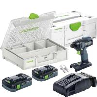 Дрель-шуруповерт аккумуляторная импульсная Festool TID 18 HPC 4,0 I-Plus Organizer Edition