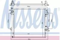 NS64661_радиатор системы охлаждения!\ Toyota Land Cruiser Prado J120 02> NISSENS 64661