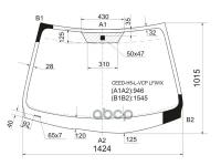 Стекло Лобовое Kia Ceed 5d 06-10 XYG арт. CEED-H5-L-VCP LFW/X