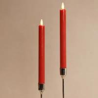 Peha Столовая светодиодная свеча с имитацией пламени Инсендио 26 см 2 шт красная, батарейка MB-30110