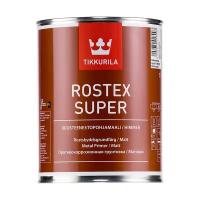 Грунтовка алкидная антикоррозионная Rostex Super (Ростекс Супер) TIKKURILA 1 л светло-серый