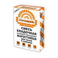 Печникъ. Сухая смесь кладочная каолино-кварцевая жаростойкая, 25 кг, шт