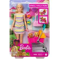 Barbie Кукла с щенком в коляске, GHV92