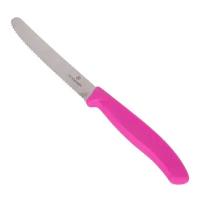 Нож Victorinox для томатов и сосисок лезвие 11 см волнистое, розовый KSZ-6.7836.L115