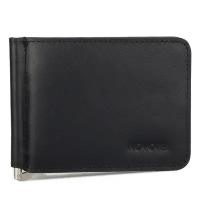 Зажим для денег из натуральной кожи JK7968 Black