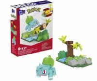 Конструктор Покемон Бульбазавр в лесу Mattel Mega Construx Pokemon + игрушка