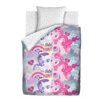 Детское постельное белье поплин, my Little Pony Neon - подружки, арт. 16029-16030 (1.5-спальное)