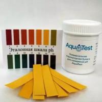 pH полоски AquaTest 100 шт. (индикаторная бумага)